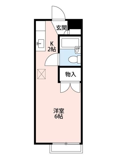 メゾフラット善行 205号室 間取り