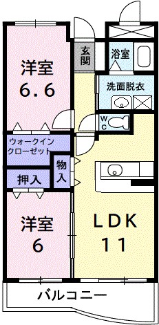 アンナ・ミーナ１３０ヒルズ 205号室 間取り