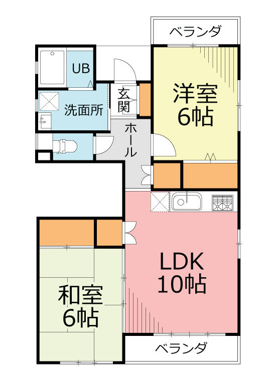 栄町 001号室 間取り