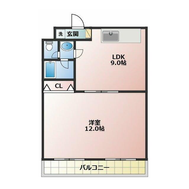 マンション及川 205号室 間取り