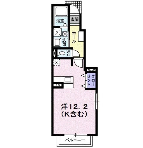 Ｍ・プレーリー・ローズＢ 101号室 間取り