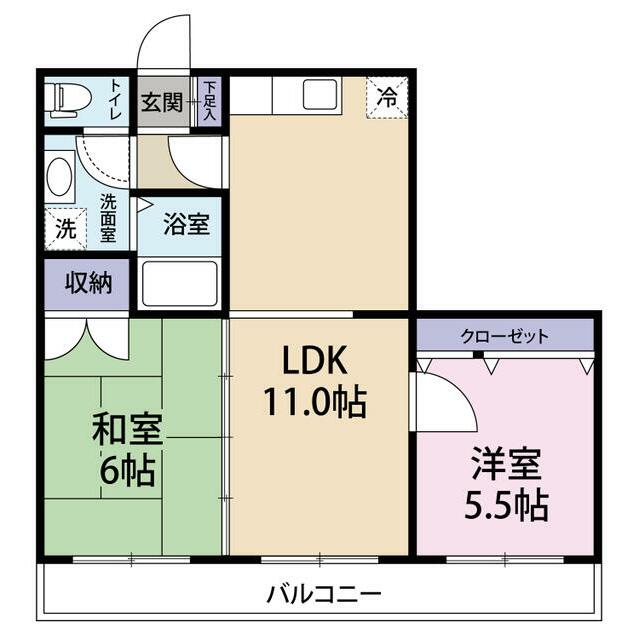 グレイスハイム 202号室 間取り