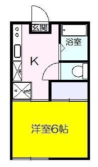 桜コーポB 102号室 間取り