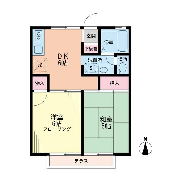 本郷台ガーデンハイツＡ棟 101号室 間取り