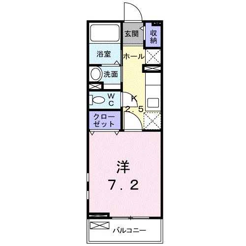 サンステージ 203号室 間取り
