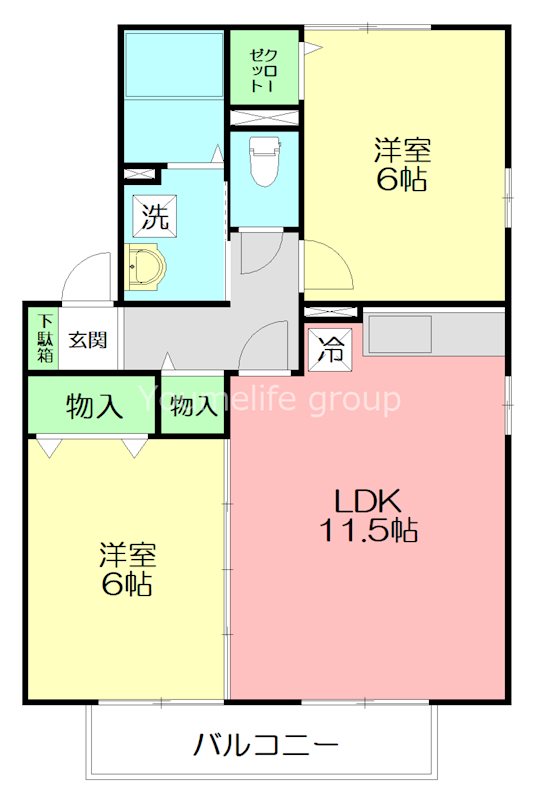 リナウル鵠沼 201号室 間取り
