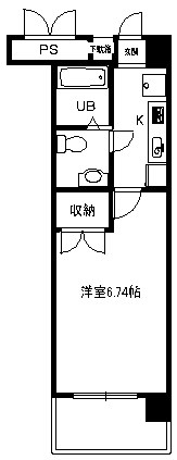 クロスピア山王 402号室 間取り