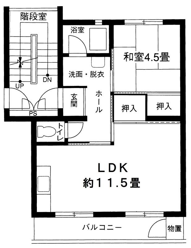 戸塚深谷　19号棟 1953号室 間取り
