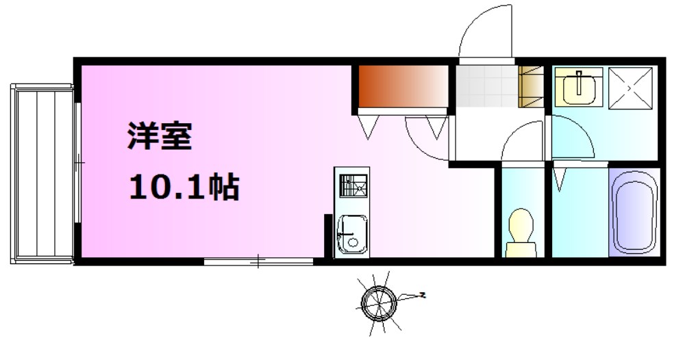 Natural Comfort湘南（ナチュラルコンフォート） 101号室 間取り