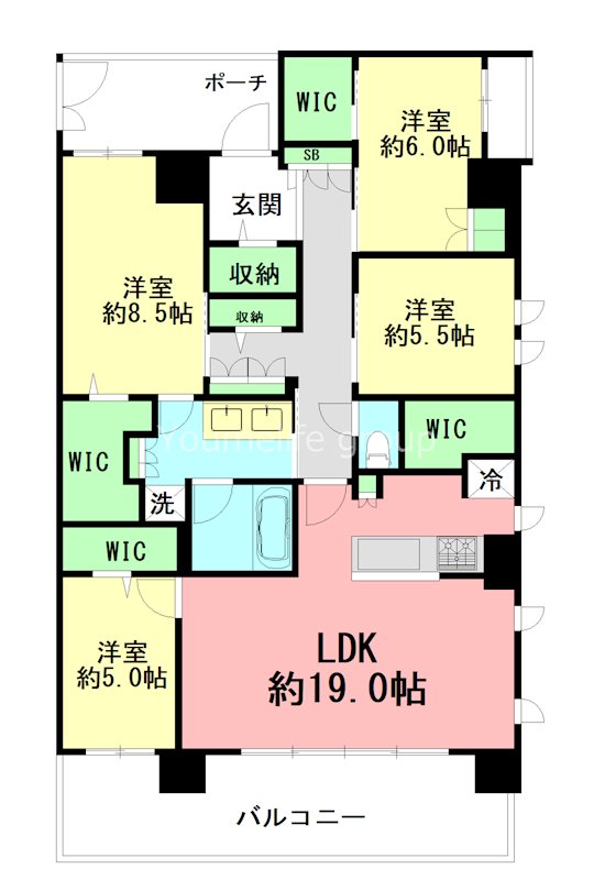 エクセレントシティ本厚木駅前 1508号室 間取り