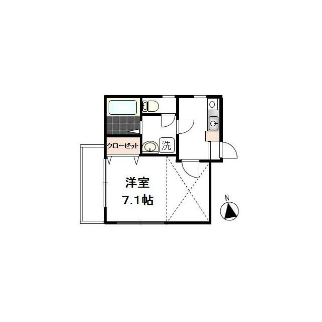 グランエール 202号室 間取り