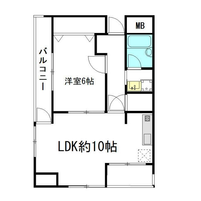 後藤ビル 603号室 間取り