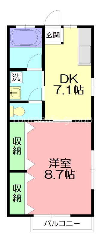 セレスM 202号室 間取り