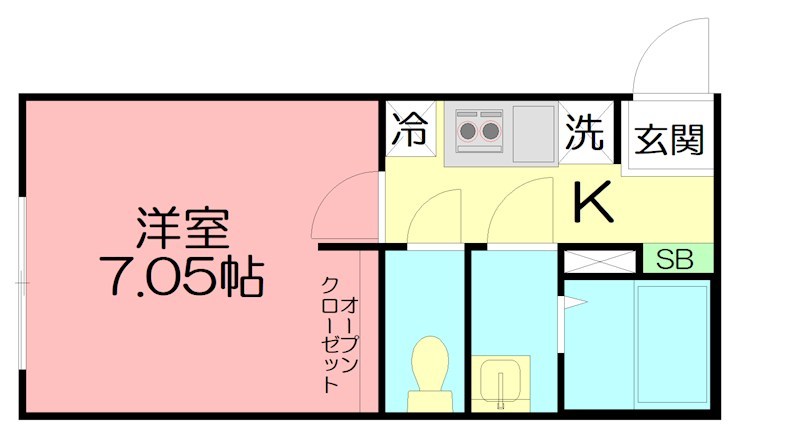 カインドネス辻堂North 301号室 間取り