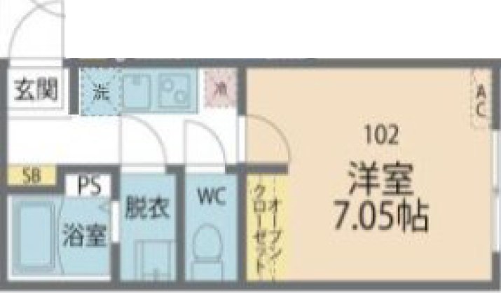 カインドネス辻堂North 202号室 間取り
