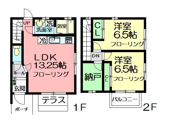 アビタシオン鵠沼 A号室 間取り