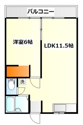 マンション築山第5 102号室 間取り
