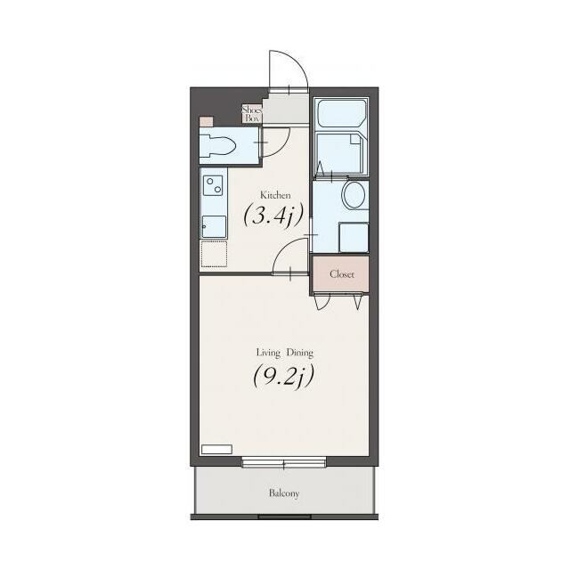 スタースクエア 406号室 間取り