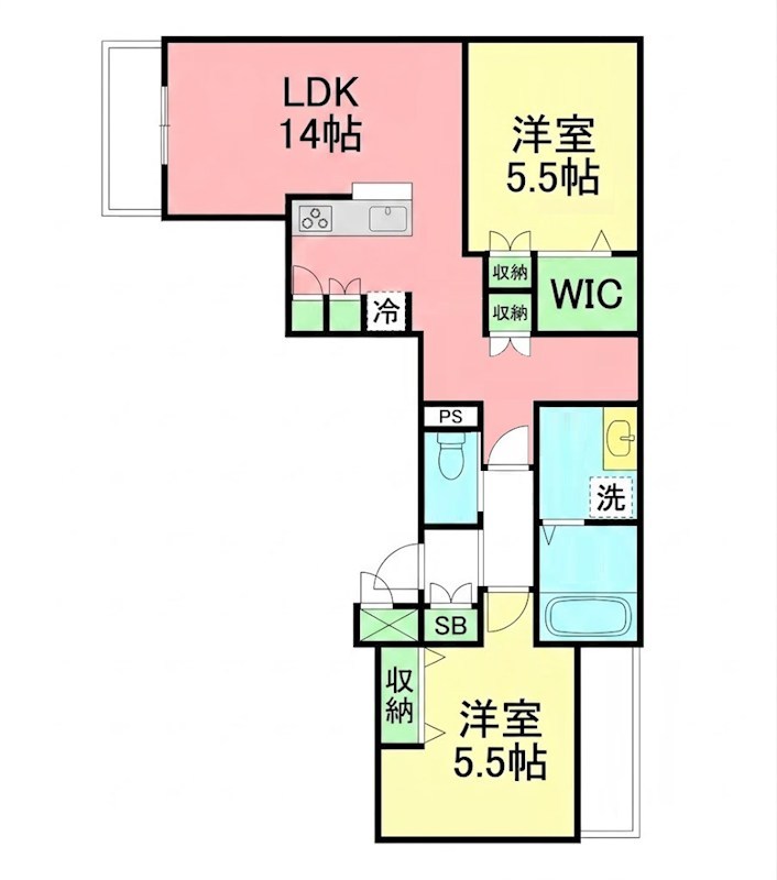 Belle Clochette 302号室 間取り