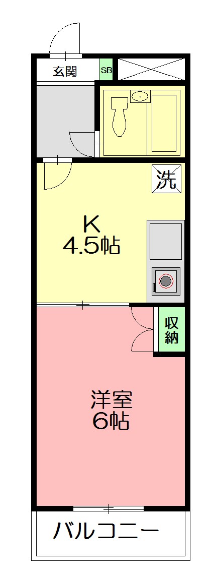 豊信ビル 202号室 間取り