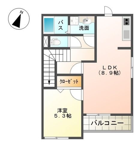 サン　アルチェ　Ｂ 202号室 間取り