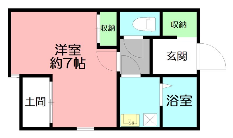 N’s ROOM 102号室 間取り