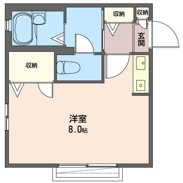 メゾンひまわり 203号室 間取り