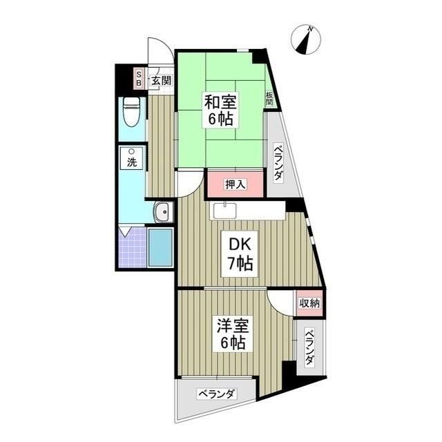 ボヌール伊勢原 301号室 間取り
