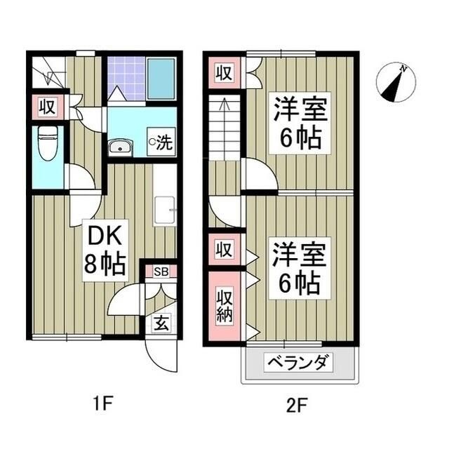 サクシードＴ 105号室 間取り