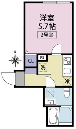 ルクシア桜ヶ丘 202号室 間取り