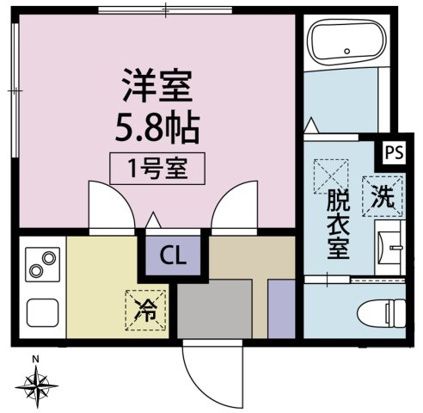 ルクシア桜ヶ丘 301号室 間取り