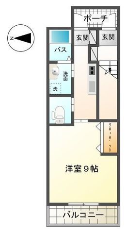 メゾン・マルシェ 0105号室 間取り