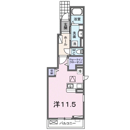 メゾンドC.W Ⅱ 101号室 間取り