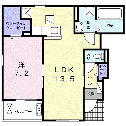イデアルⅡ 101号室 間取り