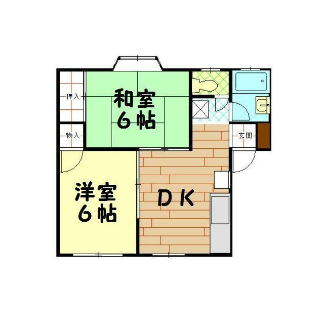 第三つつじハイム 101号室 間取り