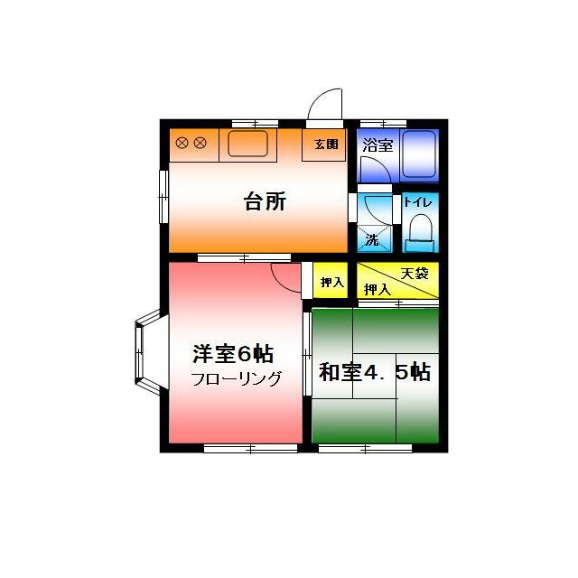 サンライフ湘南 207号室 間取り