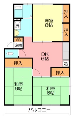 椿ハイツ 102号室 間取り