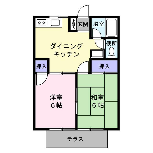 ガーデンハイツなか 102号室 間取り