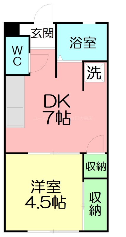 グランヒル湘南 106号室 間取り