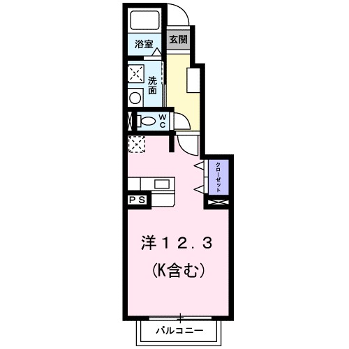 アイリスA 103号室 間取り