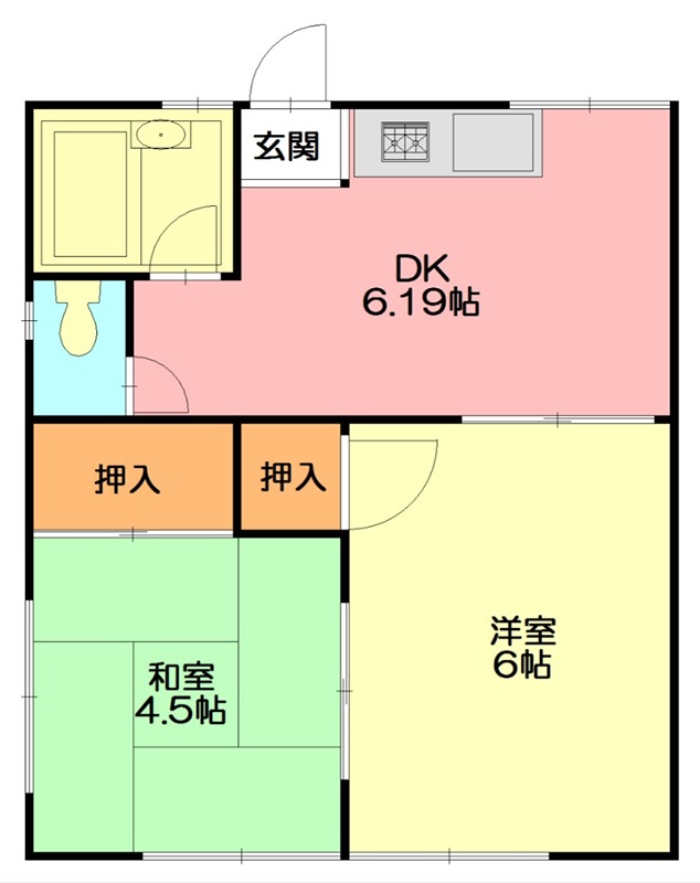 コーポミネ 203号室 間取り