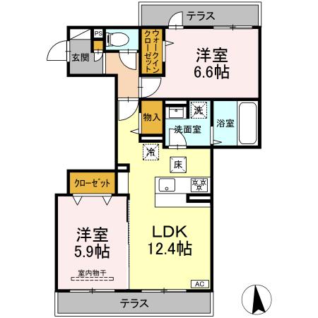 メゾン ド ネージュ東戸塚 101号室 間取り