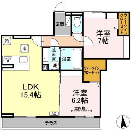 メゾン ド ネージュ東戸塚 102号室 間取り
