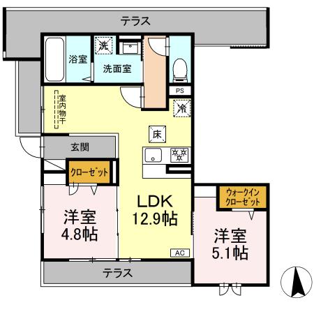 メゾン ド ネージュ東戸塚 103号室 間取り