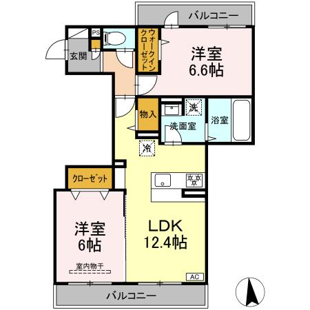 メゾン ド ネージュ東戸塚 201号室 間取り