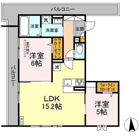 メゾン ド ネージュ東戸塚 203号室 間取り