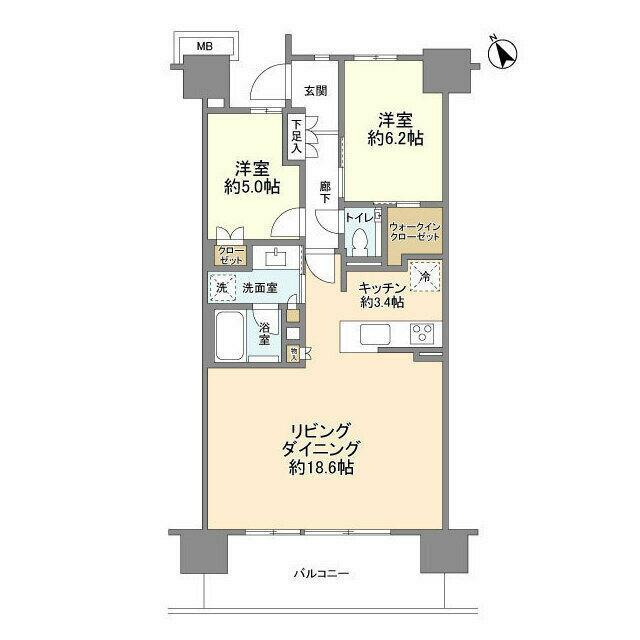プレミスト湘南辻堂アクアフェイス 1407号室 間取り