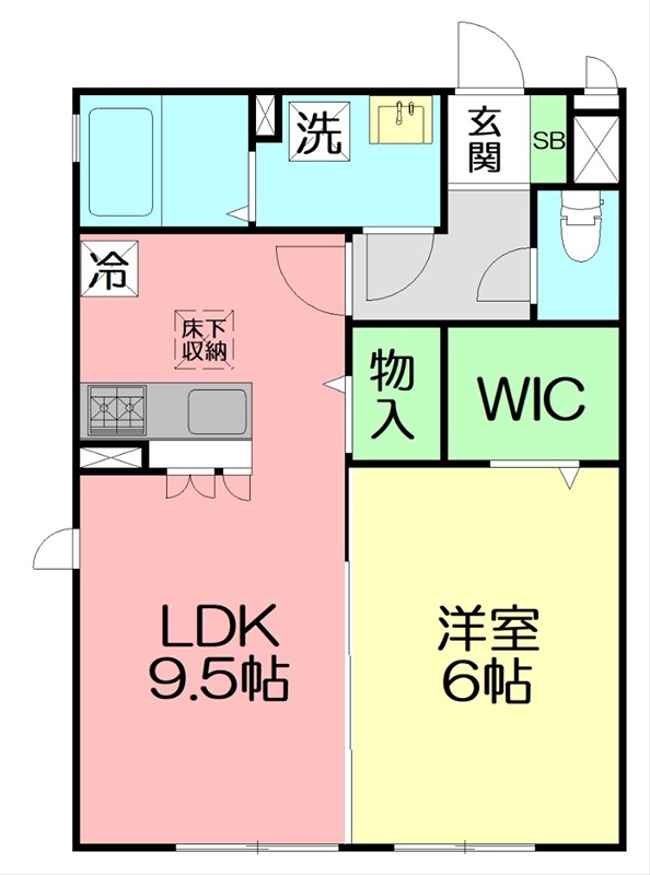 ロワール藤沢 103号室 間取り