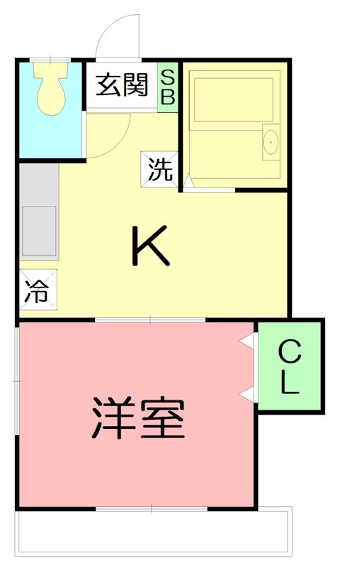 プレミール 201号室 間取り