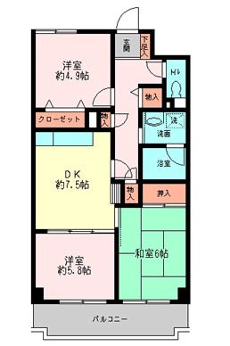 メゾンデフォンティヌ 404号室 間取り